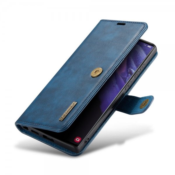Dg.Ming Samsung Galaxy S24 Ultra Etui med Aftageligt Cover Blå