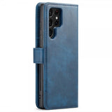 Dg.Ming Samsung Galaxy S24 Ultra Etui med Aftageligt Cover Blå