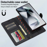 Lc.Imeeke Samsung Galaxy S24 Ultra Etui med Aftageligt Cover L2 Series MagSafe Sort