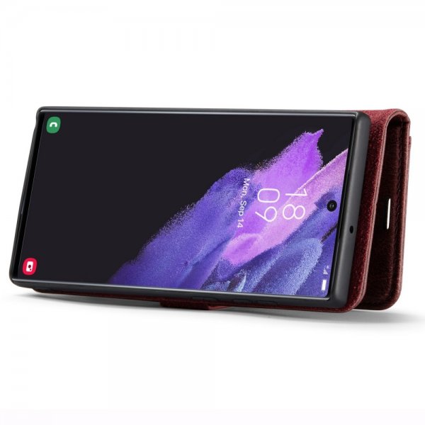 Dg.Ming Samsung Galaxy S24 Ultra Etui med Aftageligt Cover Rød