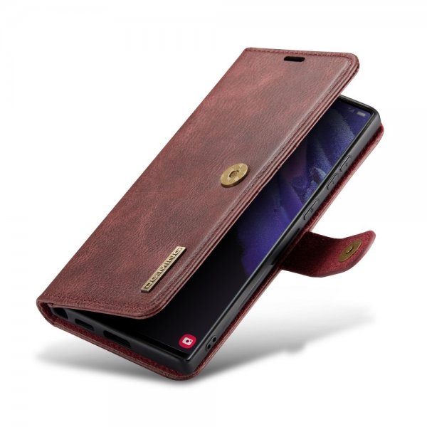 Dg.Ming Samsung Galaxy S24 Ultra Etui med Aftageligt Cover Rød