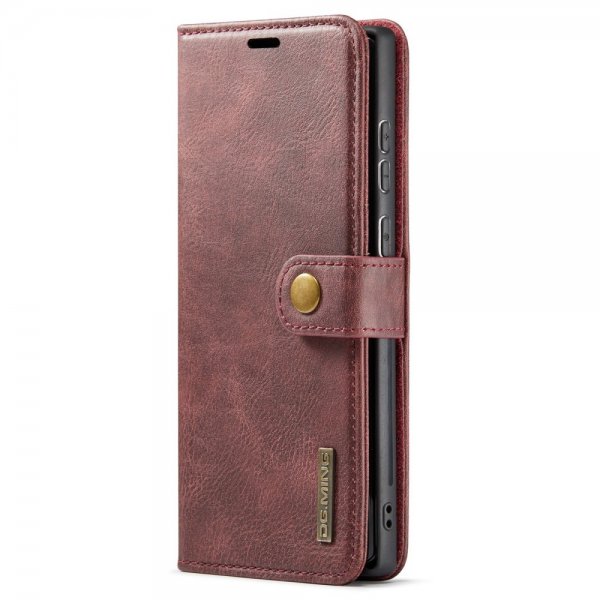 Dg.Ming Samsung Galaxy S24 Ultra Etui med Aftageligt Cover Rød