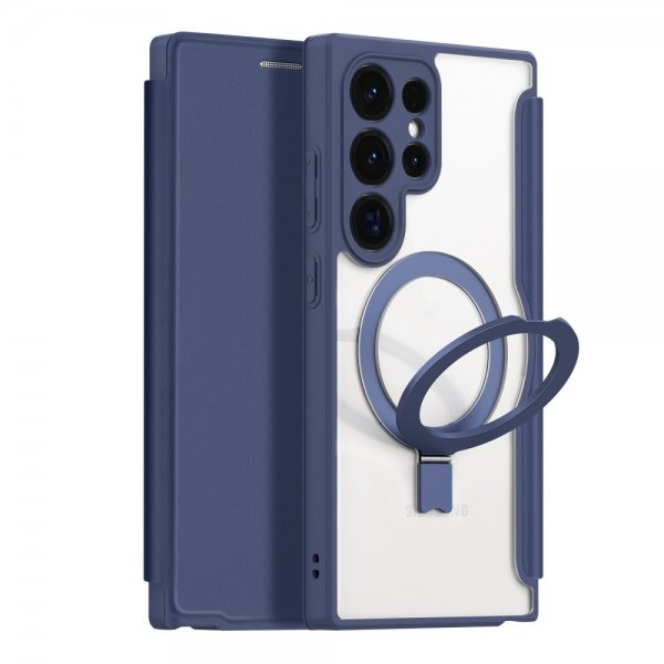 Dux Ducis Samsung Galaxy S24 Ultra Cover Skin X Pro Series Kickstand MagSafe Blå