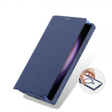 Dux Ducis Samsung Galaxy S24 Ultra Cover Skin X Pro Series Kickstand MagSafe Blå