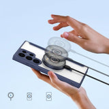 Dux Ducis Samsung Galaxy S24 Ultra Cover Skin X Pro Series Kickstand MagSafe Blå