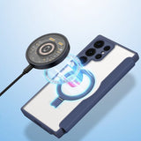 Dux Ducis Samsung Galaxy S24 Ultra Cover Skin X Pro Series Kickstand MagSafe Blå