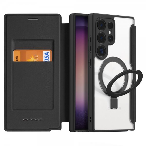 Dux Ducis Samsung Galaxy S24 Ultra Etui Skin X Pro Series Kickstand MagSafe Sort