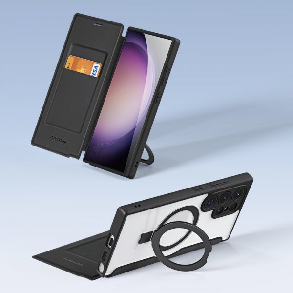 Dux Ducis Samsung Galaxy S24 Ultra Etui Skin X Pro Series Kickstand MagSafe Sort