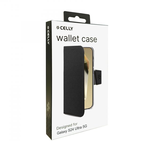 Celly Samsung Galaxy S24 Ultra Fodral Wally Wallet Case Sort