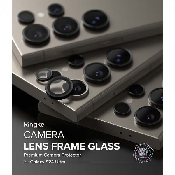 Ringke Samsung Galaxy S24 Ultra Kamerabeskyttelse Kamerarem Sort