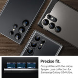 Spigen Samsung Galaxy S24 Ultra Kamerabeskyttelse GLAS.tR EZ Fit Optik Pro 2-pak Sort