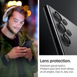 Spigen Samsung Galaxy S24 Ultra Kamerabeskyttelse GLAS.tR EZ Fit Optik Pro 2-pak Sort
