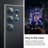 Spigen Samsung Galaxy S24 Ultra Kamerabeskyttelse GLAS.tR EZ Fit Optik Pro 2-pak Sort