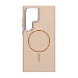 Samsung Galaxy S24 Ultra Cover Kulfibermønster MagSafe Guld