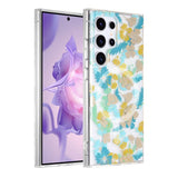 Samsung Galaxy S24 Ultra Cover Blomstermønster MagSafe Turkis