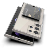 Rvelon Samsung Galaxy S24 Ultra Cover Kortholder Transparent