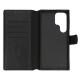 Rvelon Samsung Galaxy S24 Ultra Etui Ægte Læder Kortlomme Sort