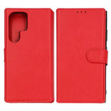 Rvelon Samsung Galaxy S24 Ultra Cover Magnetisk Aftageligt Etui Rød