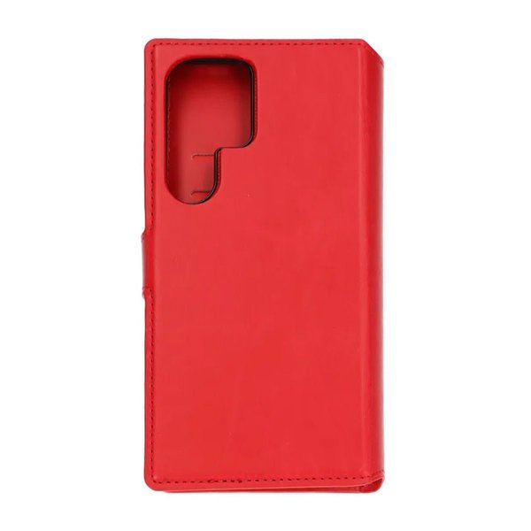 Rvelon Samsung Galaxy S24 Ultra Cover Magnetisk Aftageligt Etui Rød