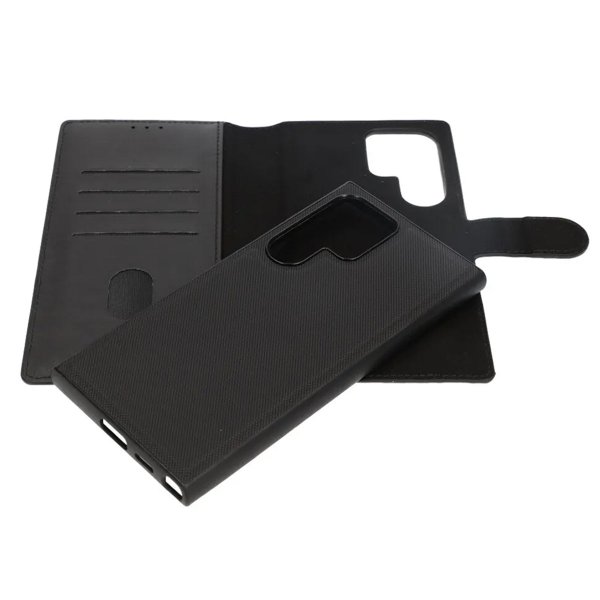 Rvelon Samsung Galaxy S24 Ultra Cover Magnetisk Aftageligt Etui Sort