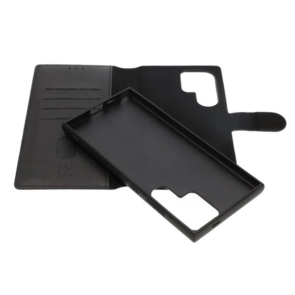 Rvelon Samsung Galaxy S24 Ultra Cover Magnetisk Aftageligt Etui Sort
