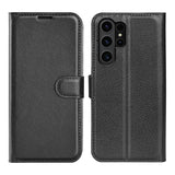 Samsung Galaxy S24 Ultra Cover med Stativ Sort