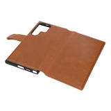 Rvelon Samsung Galaxy S24 Ultra Cover 4 Kortrum Brun