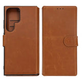 Rvelon Samsung Galaxy S24 Ultra Cover 4 Kortrum Brun