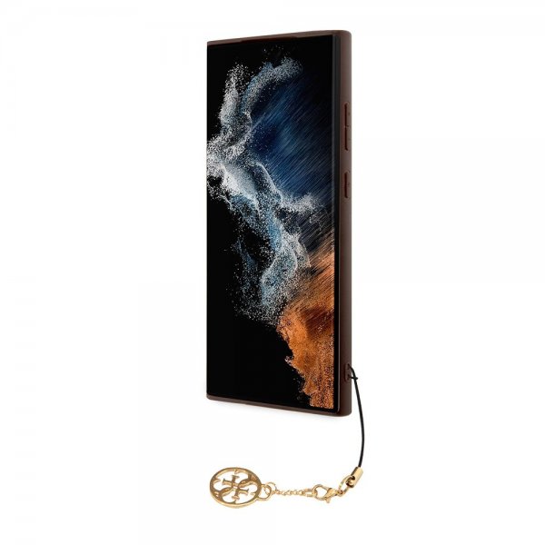 Guess Samsung Galaxy S24 Ultra Cover 4G Charm Brun