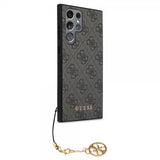 Guess Samsung Galaxy S24 Ultra Cover 4G Charm Grå