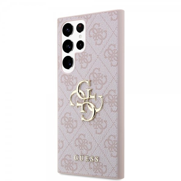 Guess Samsung Galaxy S24 Ultra Cover 4G Metal Logo Rosa