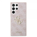 Guess Samsung Galaxy S24 Ultra Cover 4G Metal Logo Rosa