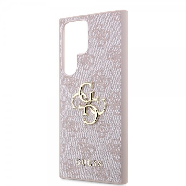 Guess Samsung Galaxy S24 Ultra Cover 4G Metal Logo Rosa