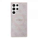 Guess Samsung Galaxy S24 Ultra Cover 4G Pattern MagSafe Rosa
