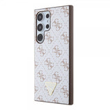 Guess Samsung Galaxy S24 Ultra Cover 4G Print Grained Hvid