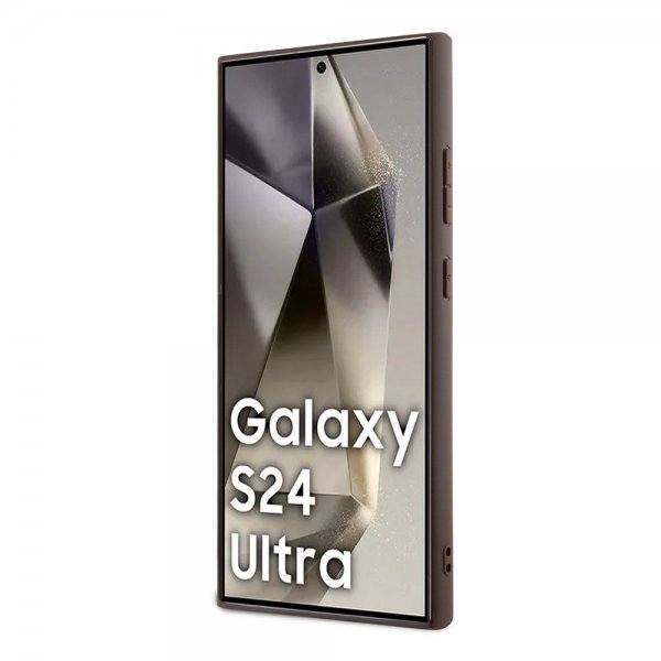 Guess Samsung Galaxy S24 Ultra Cover 4G Print Grained Hvid