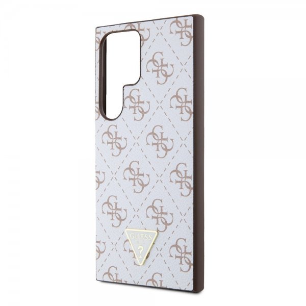 Guess Samsung Galaxy S24 Ultra Cover 4G Print Grained Hvid