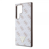 Guess Samsung Galaxy S24 Ultra Cover 4G Print Grained Hvid