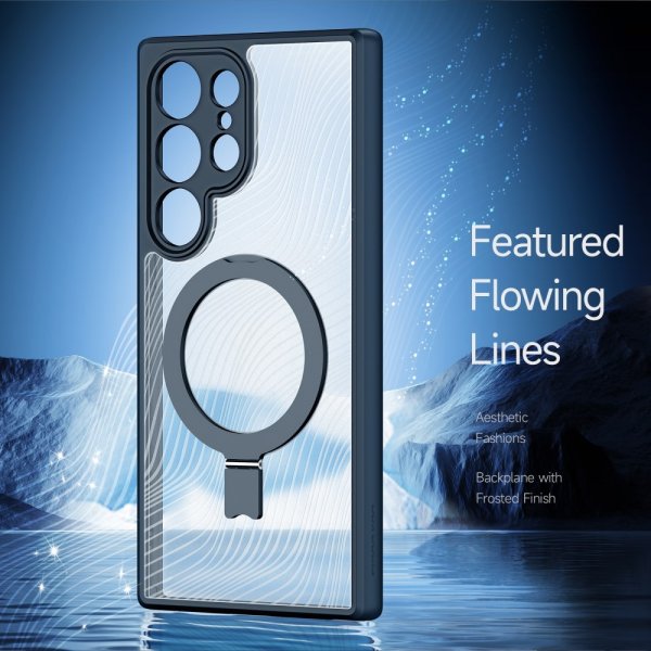 Dux Ducis Samsung Galaxy S24 Ultra Cover Aimo Series MagSafe Kickstand Sort