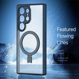 Dux Ducis Samsung Galaxy S24 Ultra Cover Aimo Series MagSafe Kickstand Sort