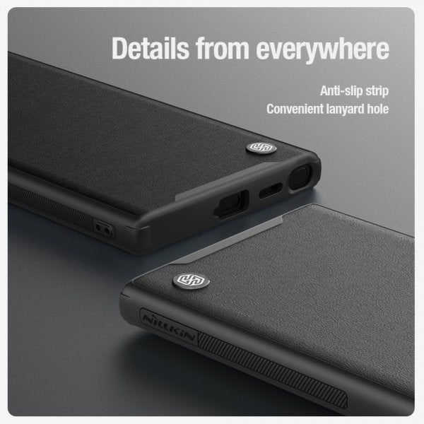 Nillkin Samsung Galaxy S24 Ultra Cover CamShield Prop Læder MagSafe Sort