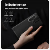 Nillkin Samsung Galaxy S24 Ultra Cover CamShield Prop Læder MagSafe Sort