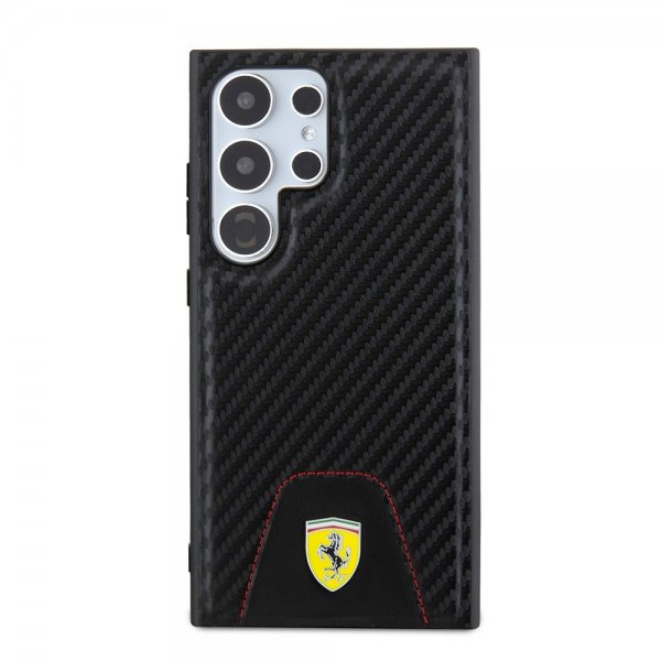 Ferrari Samsung Galaxy S24 Ultra Cover Carbon & Stripe Sort
