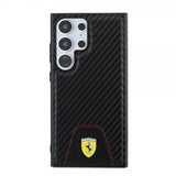 Ferrari Samsung Galaxy S24 Ultra Cover Carbon & Stripe Sort