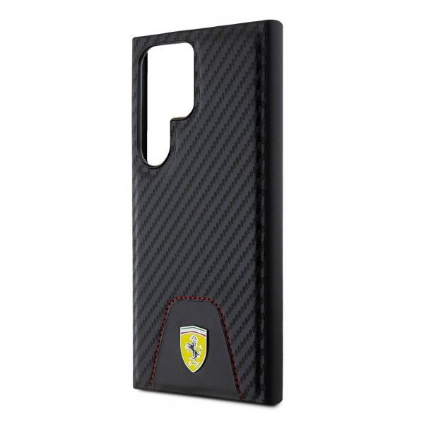 Ferrari Samsung Galaxy S24 Ultra Cover Carbon & Stripe Sort