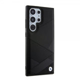 BMW Samsung Galaxy S24 Ultra Cover Carbon Tricolor Stripe MagSafe Sort