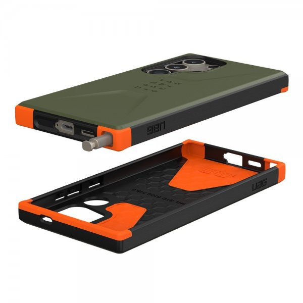 Urban Armor Gear (UAG) Samsung Galaxy S24 Ultra Cover Civilian Olive Drab