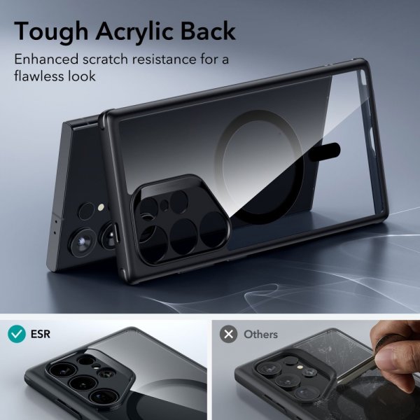 ESR Samsung Galaxy S24 Ultra Cover Classic Hybrid HaloLock Clear Black