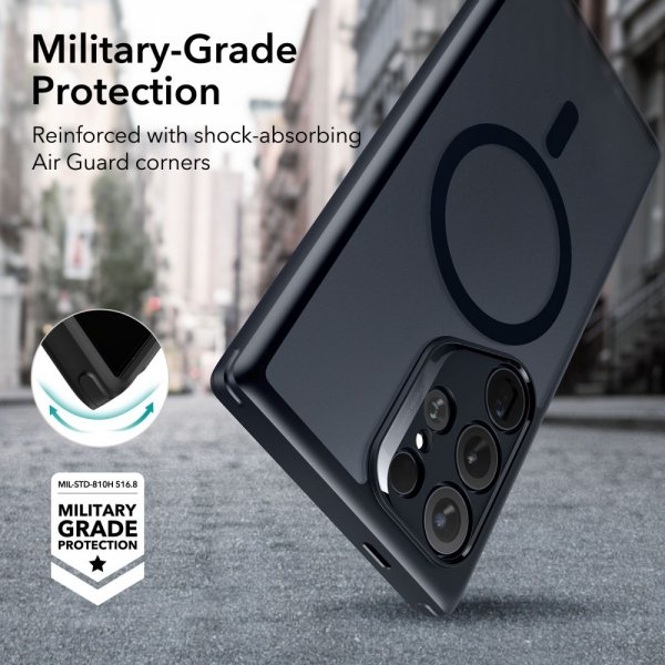 ESR Samsung Galaxy S24 Ultra Cover Classic Hybrid HaloLock Frosted Black