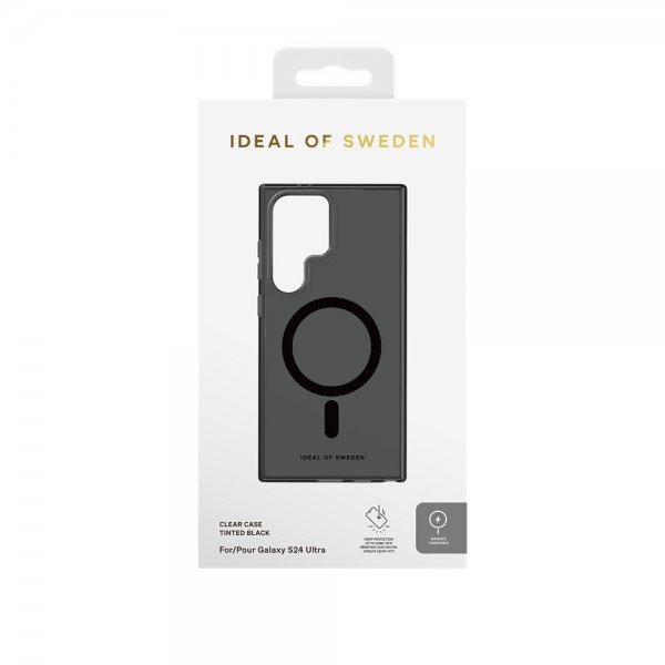 Ideal of Sweden Samsung Galaxy S24 Ultra Cover Clear Case MagSafe Tinted Black